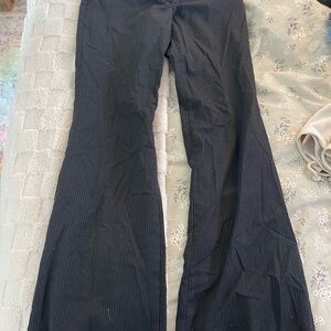 Express Black Pinstripe Trousers